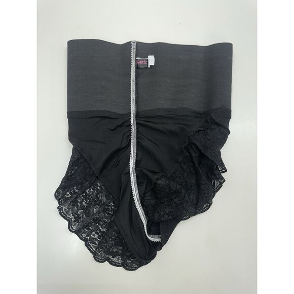 Fredericks of Hollywood Womens Undies Size XL Black Shapewear Girdle Vintage - Picture 8 of 12